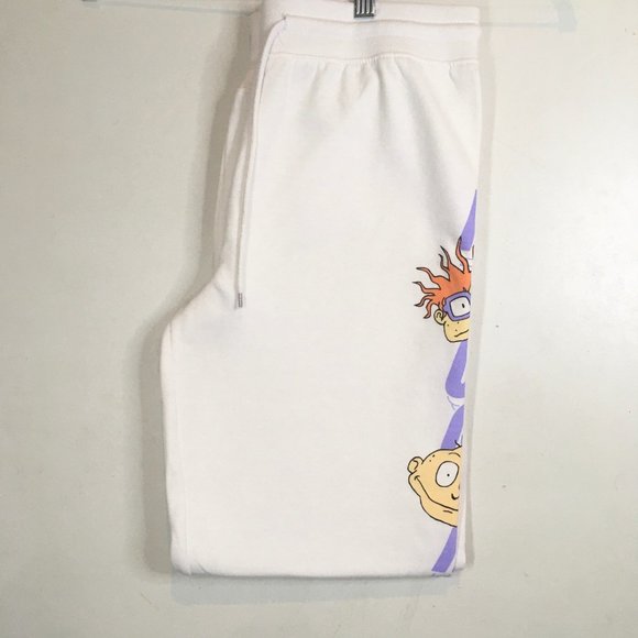 Nickelodeon Rugrats Sweatpants Joggers White - Picture 1 of 6